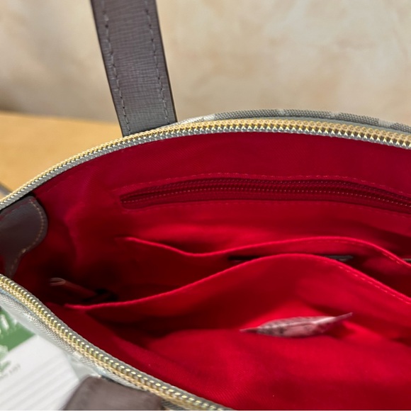 Dooney& Bourke signature gray and white quilted handbag Ruby Style 799344784928 - Picture 16 of 16